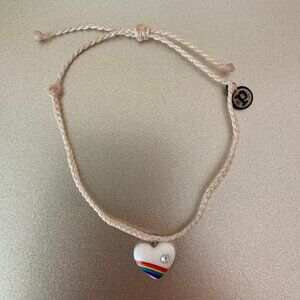 Rainbow Heart Pura Vida Bracelet